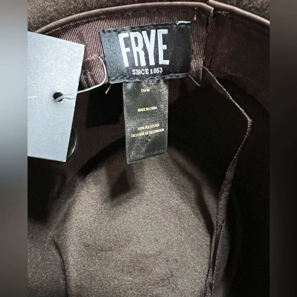 Frye Brown Wool Hat with Turquoise Accents - Picture 4 of 4
